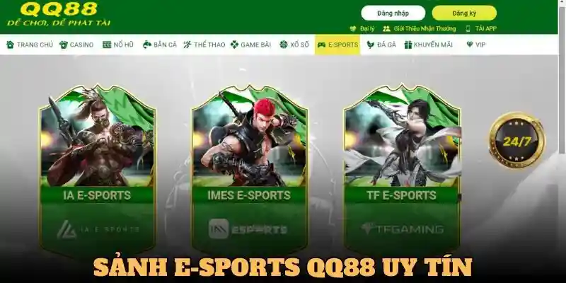 Sảnh game Esports uy tín hợp tác cùng nhà cái